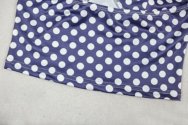 Halter flower applique polka dot pant set  | Festival Outfits Women