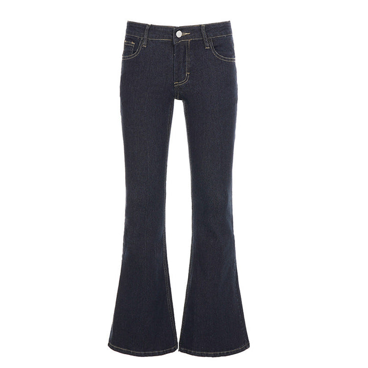 Low rise pocket zip-up jeans  | Festival Outfits Women