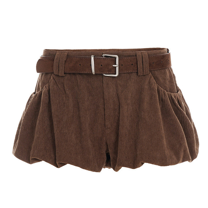 Corduroy low rise short pant  | Festival Outfits Women