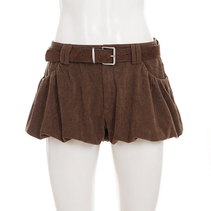 Corduroy low rise short pant  | Festival Outfits Women
