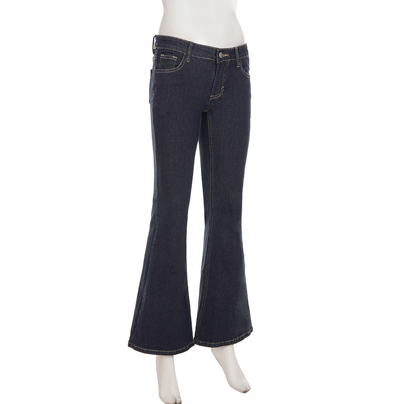 Low rise pocket zip-up jeans  | Festival Outfits Women