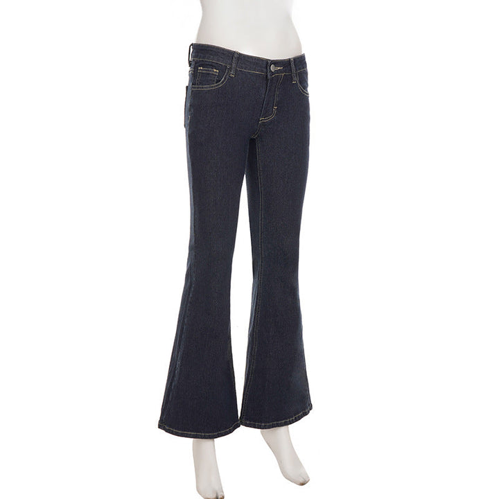 Low rise pocket zip-up jeans  | Festival Outfits Women