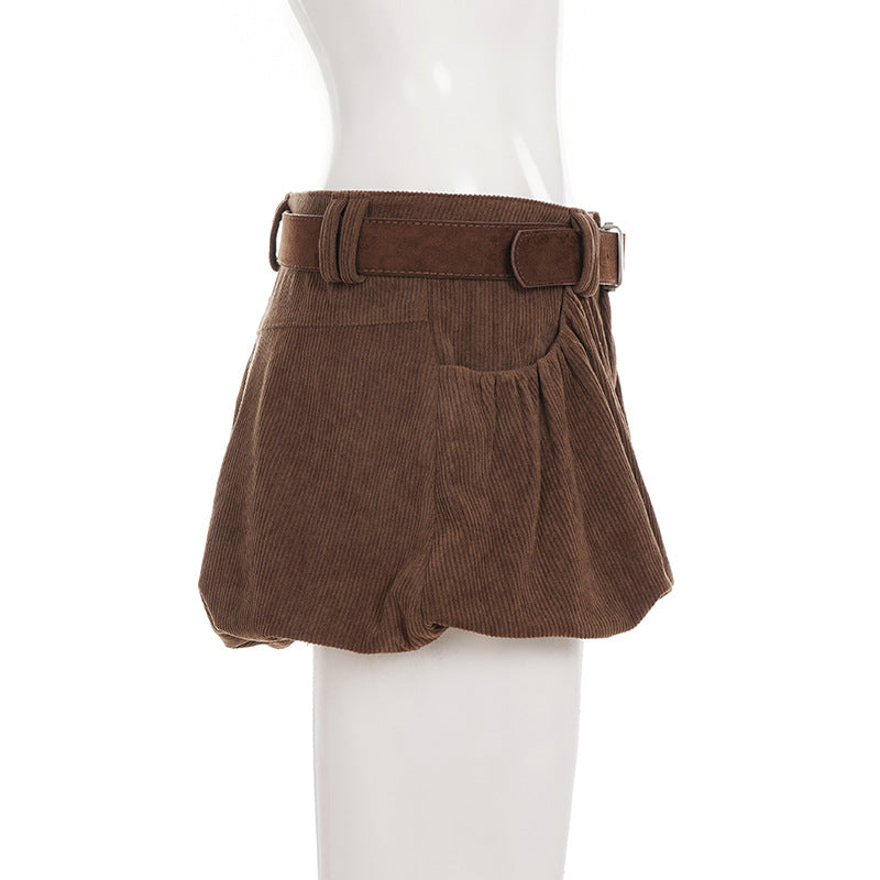 Corduroy low rise short pant  | Festival Outfits Women