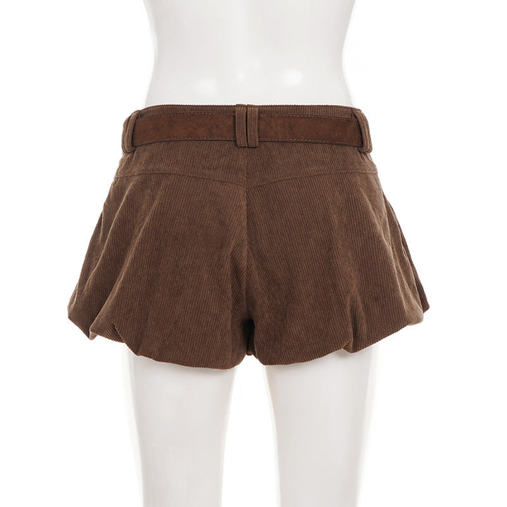 Corduroy low rise short pant  | Festival Outfits Women