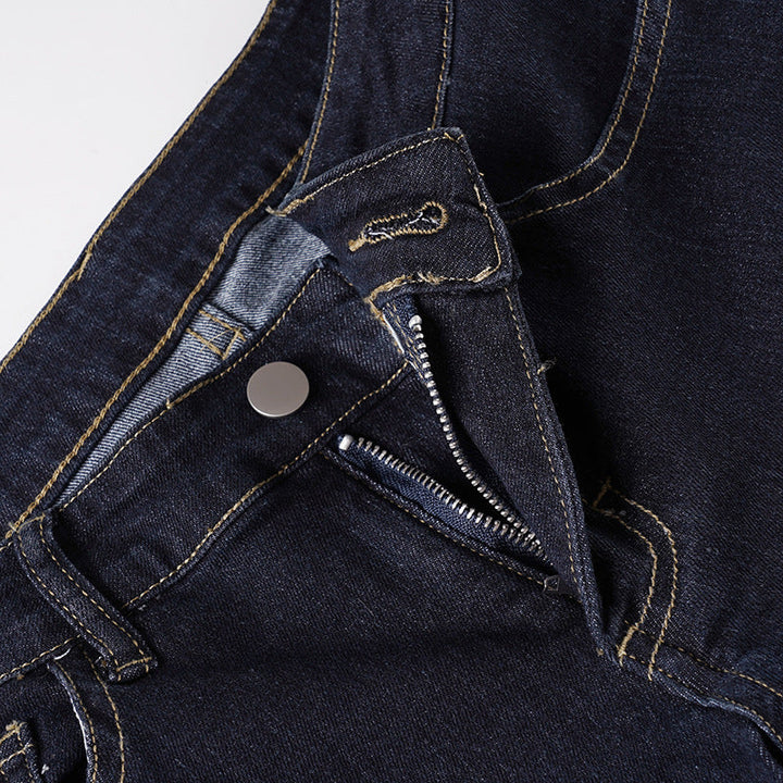 Low rise pocket zip-up jeans  | Festival Outfits Women