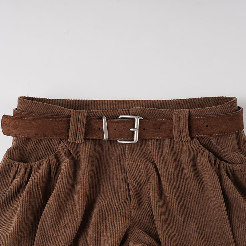 Corduroy low rise short pant  | Festival Outfits Women