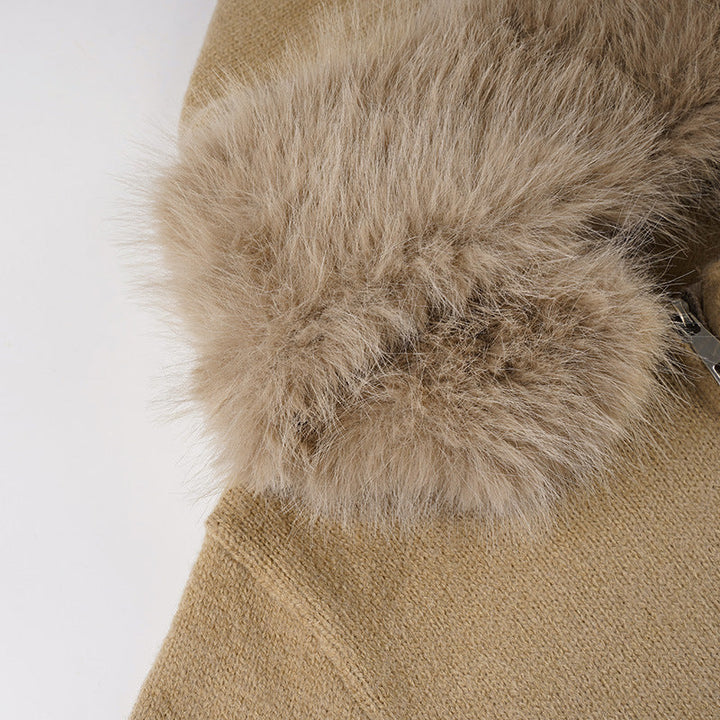 Hoodie long sleeve fluffy zip-up top  | Festival Outfits Women