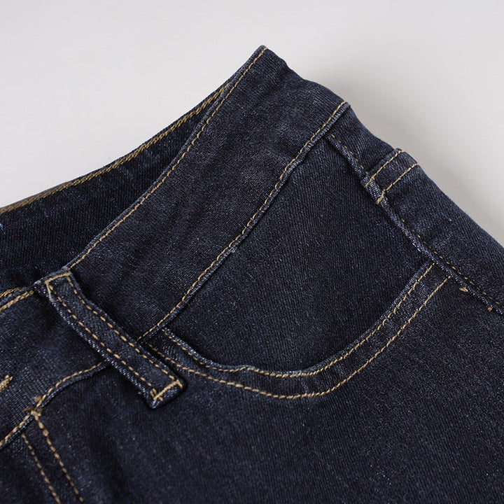 Low rise pocket zip-up jeans  | Festival Outfits Women