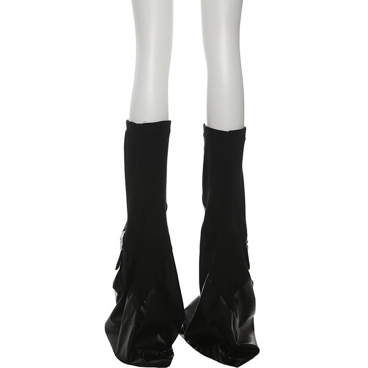 PU leather pocket leg warmer  | Festival Outfits Women