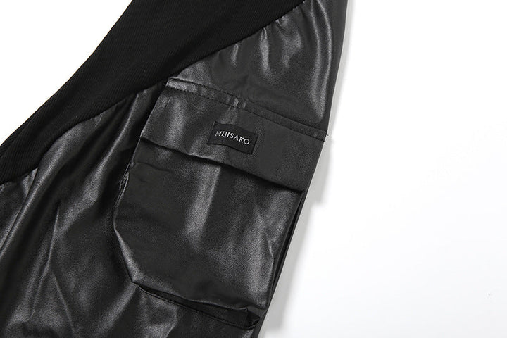 PU leather pocket leg warmer  | Festival Outfits Women