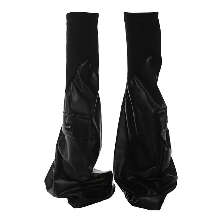 PU leather pocket leg warmer  | Festival Outfits Women
