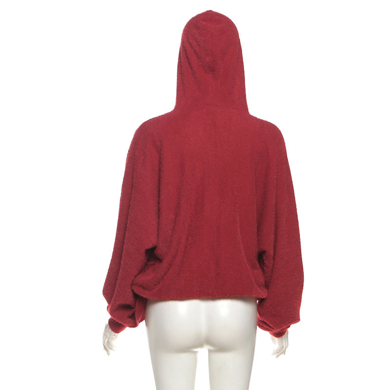 Long sleeve hoodie low cut top  | Festival Outfits Women