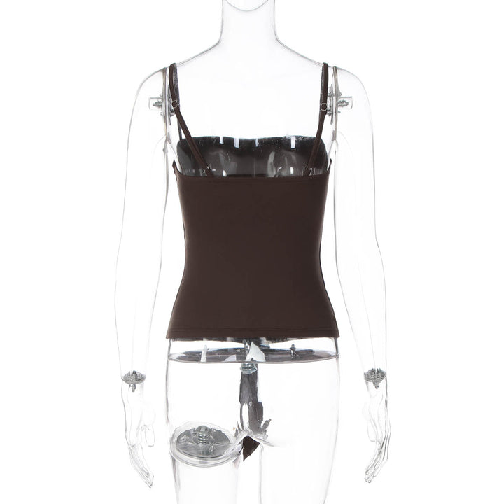Square neck ruffle cami top  | Festival Outfits Women