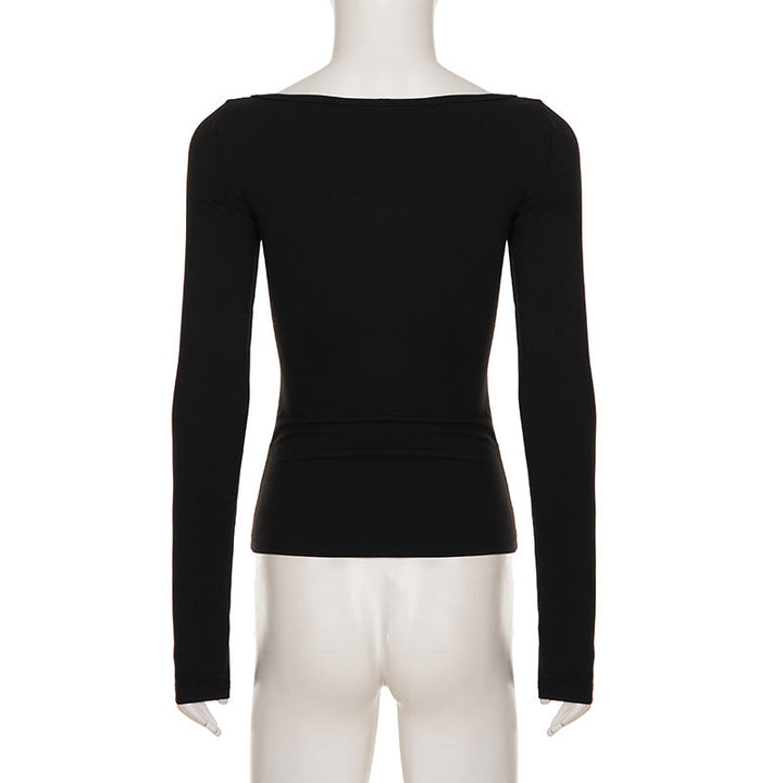 Long sleeve v neck flower pattern top  | Festival Outfits Women