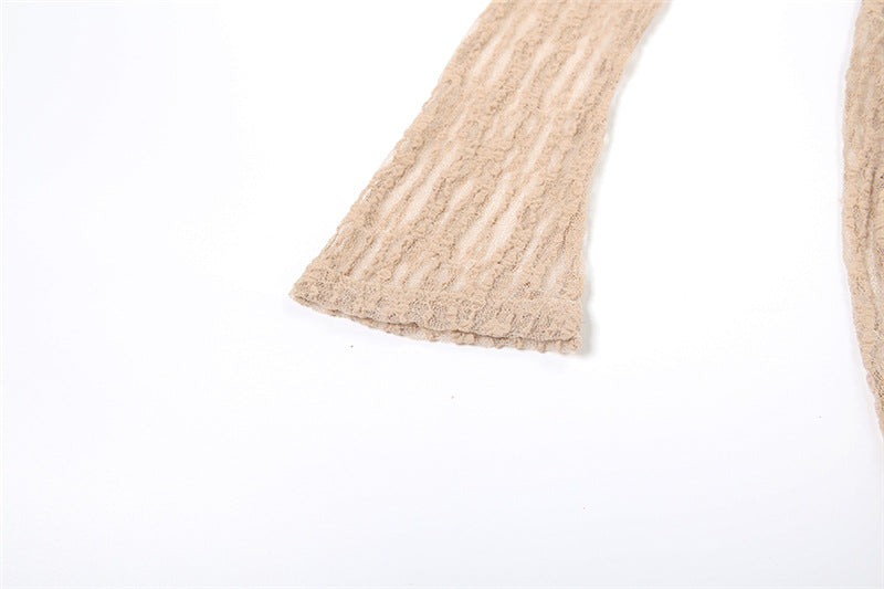 Long sleeve v neck lace solid maxi dress  | Festival Outfits Women