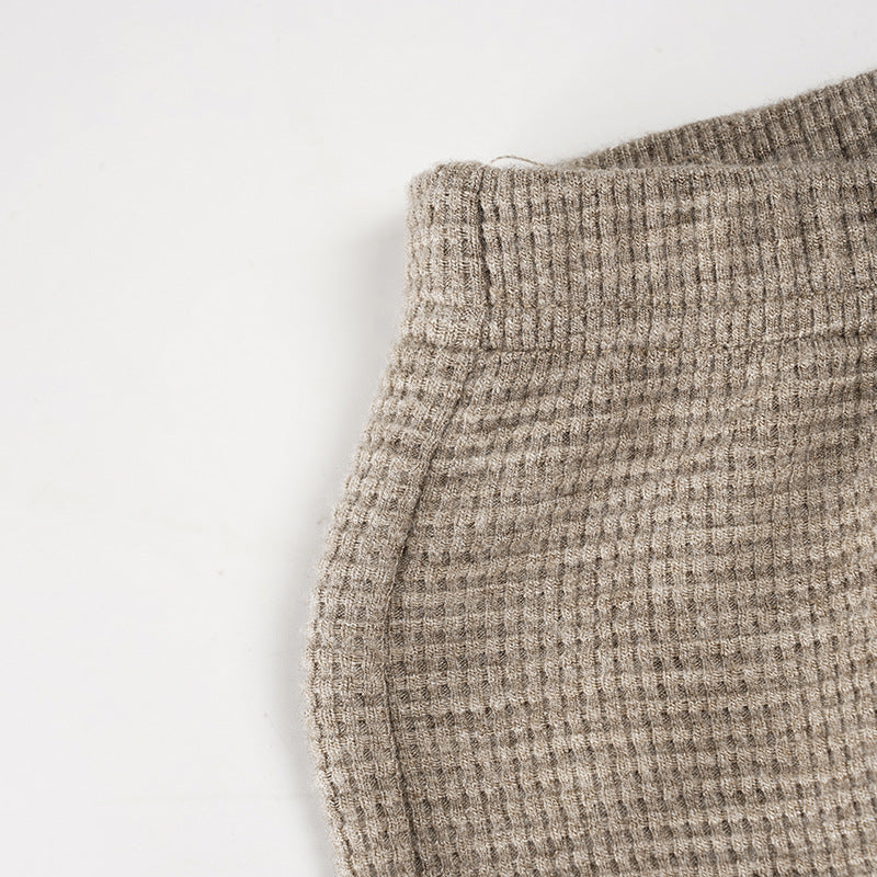 Waffle solid straight leg pant  | Festival Outfits Women