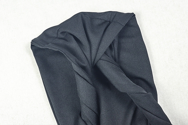 One shoulder ruched irregular slit maxi dress  | Festival Outfits Women