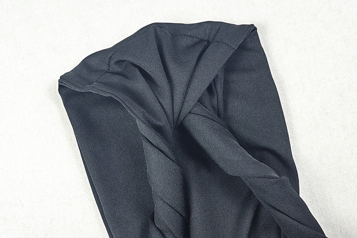 One shoulder ruched irregular slit maxi dress  | Festival Outfits Women