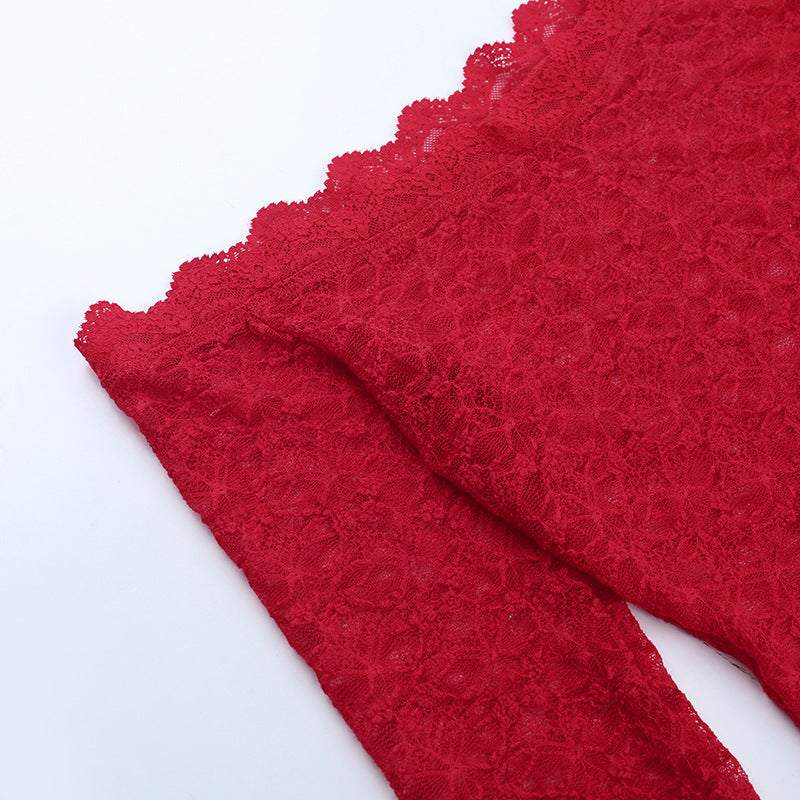 Off shoulder long sleeve lace corset lace up 2 piece mini dress  | Festival Outfits Women