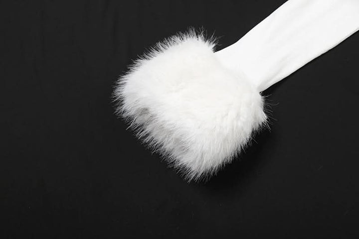 Off shoulder long sleeve fluffy mini dress  | Festival Outfits Women
