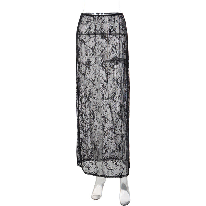 Lace backless tube maxi skirt set  | Festival Outfits Women