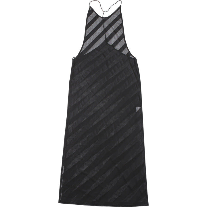 V neck mesh high slit see through backless maxi dress  | Festival Outfits Women-final-sale