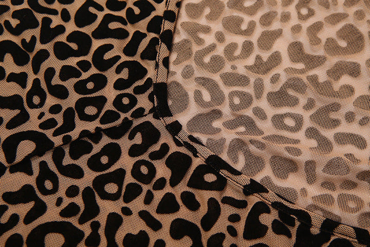 Halter backless leopard print jumpsuit  | Festival Outfits Women
