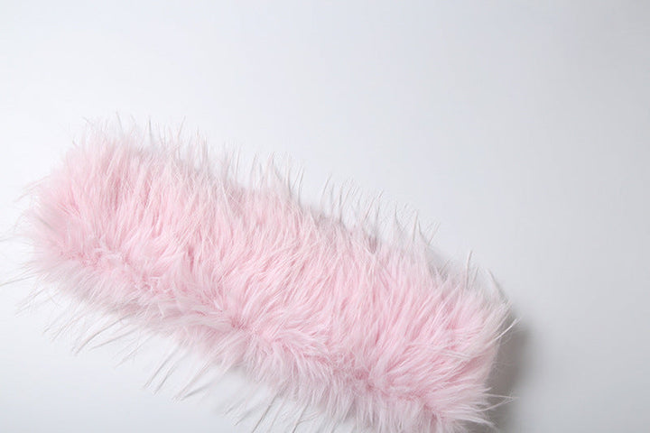 Halter lace up fluffy top  | Festival Outfits Women