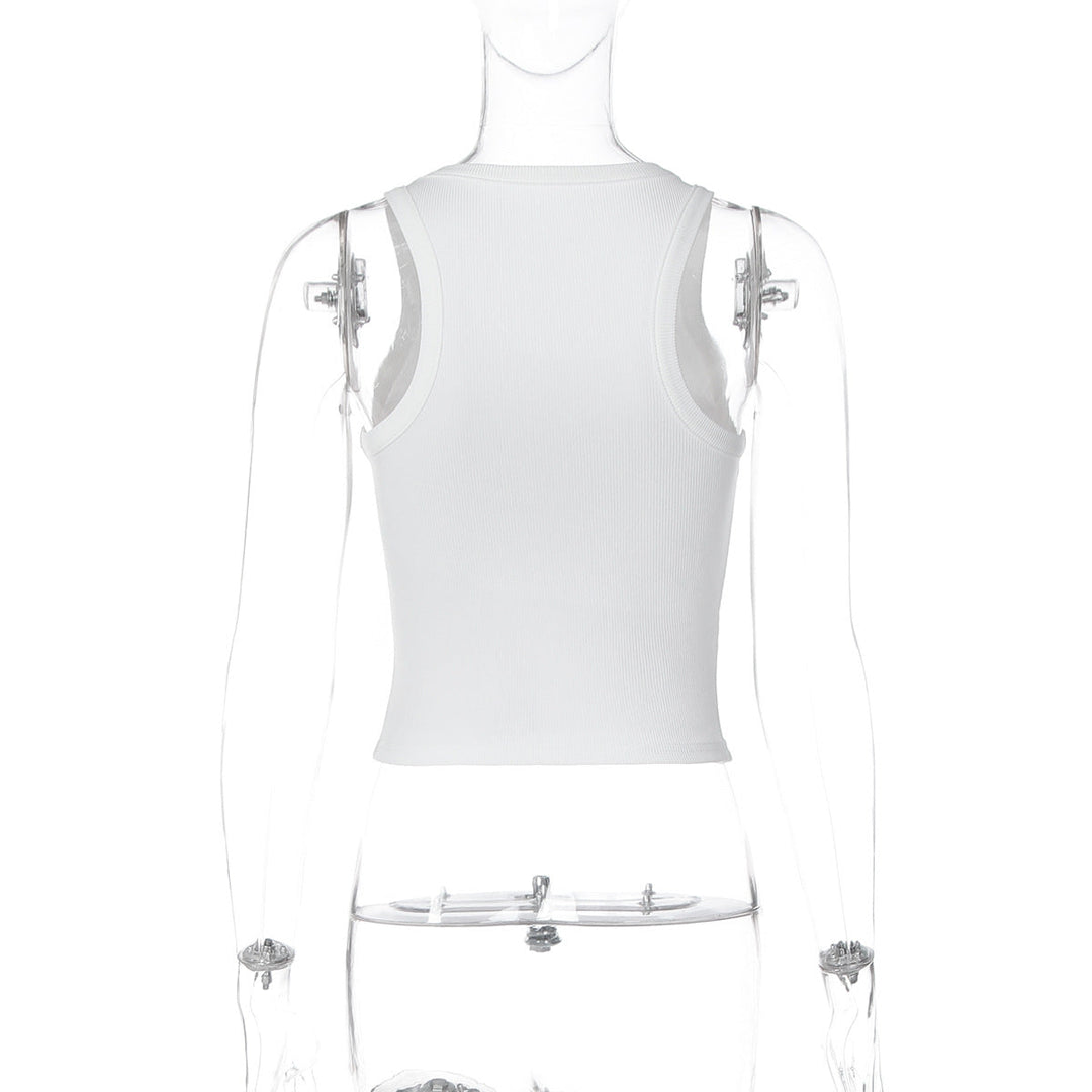 Sweetheart pattern u neck tank top  | Festival Outfits Women