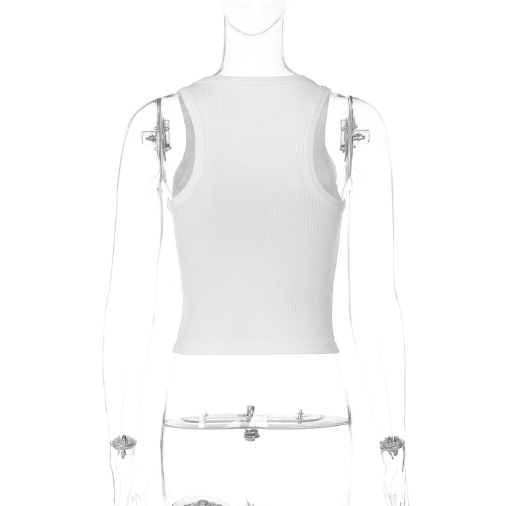Sweetheart pattern u neck tank top  | Festival Outfits Women