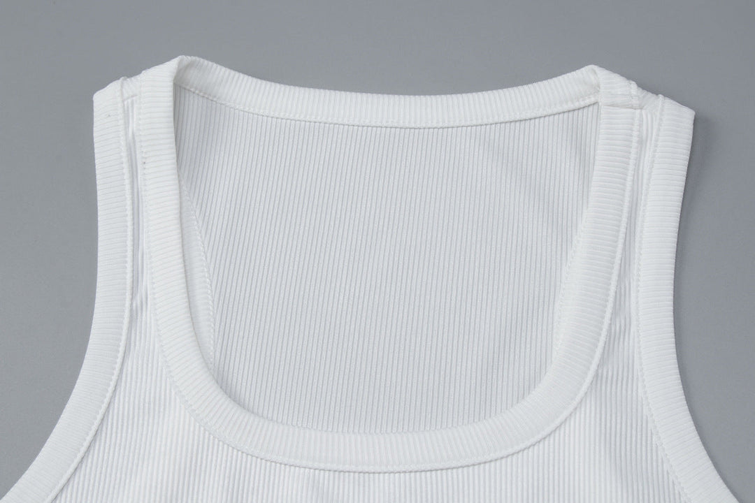 Sweetheart pattern u neck tank top  | Festival Outfits Women