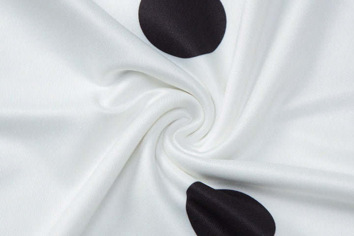 Off shoulder polka dot drawstring mini dress  | Festival Outfits Women