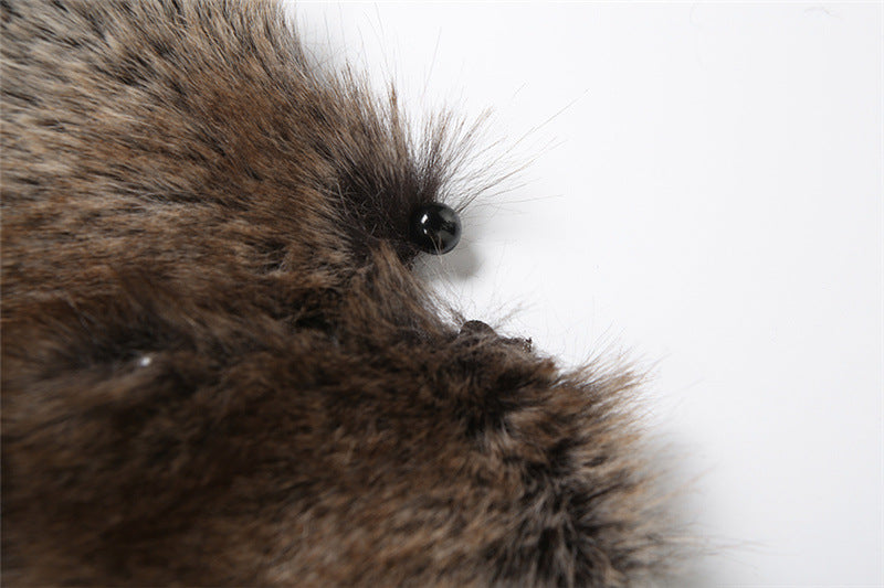 Halter fluffy backless mini dress  | Festival Outfits Women