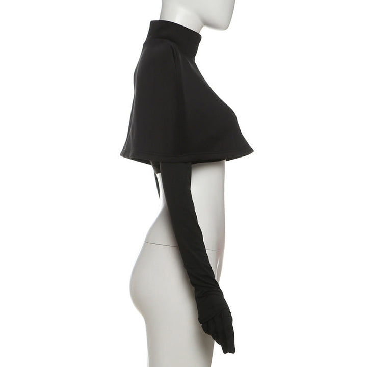 High neck 2 piece solid crop top  | Festival Outfits Women