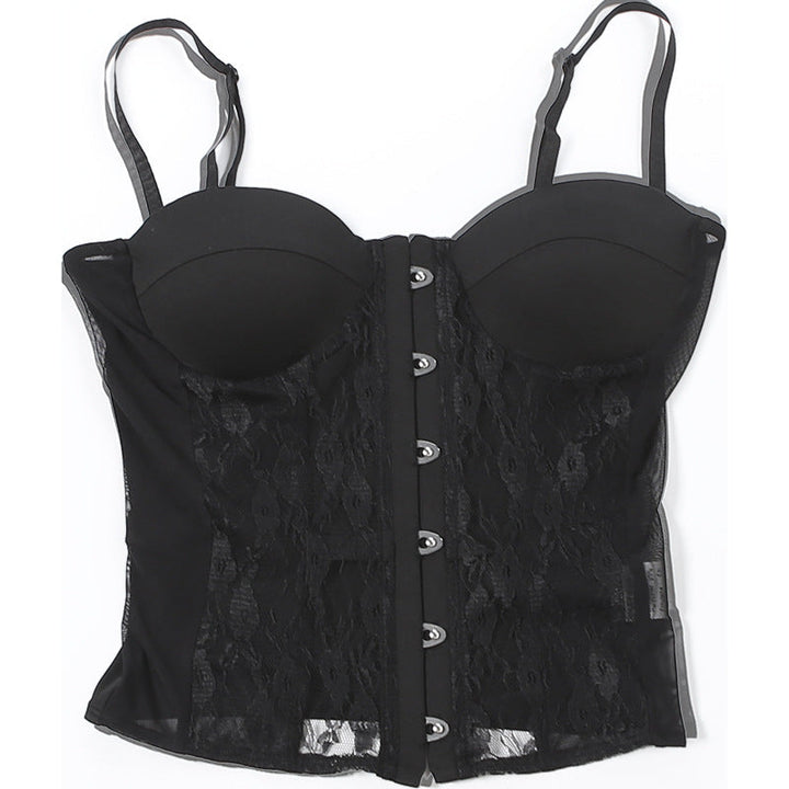 Padded button lace cami top  | Festival Outfits Women