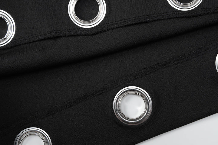 Hollow out A line solid cut out mini skirt  | Festival Outfits Women