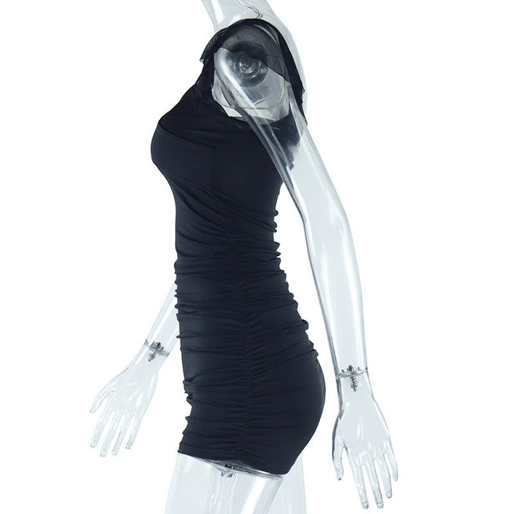 Ruched mesh backless mini dress  | Festival Outfits Women