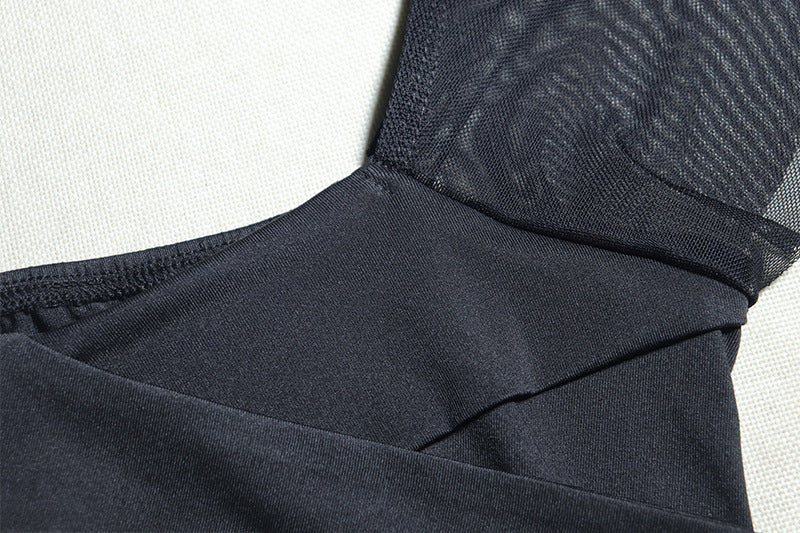 Ruched mesh backless mini dress  | Festival Outfits Women