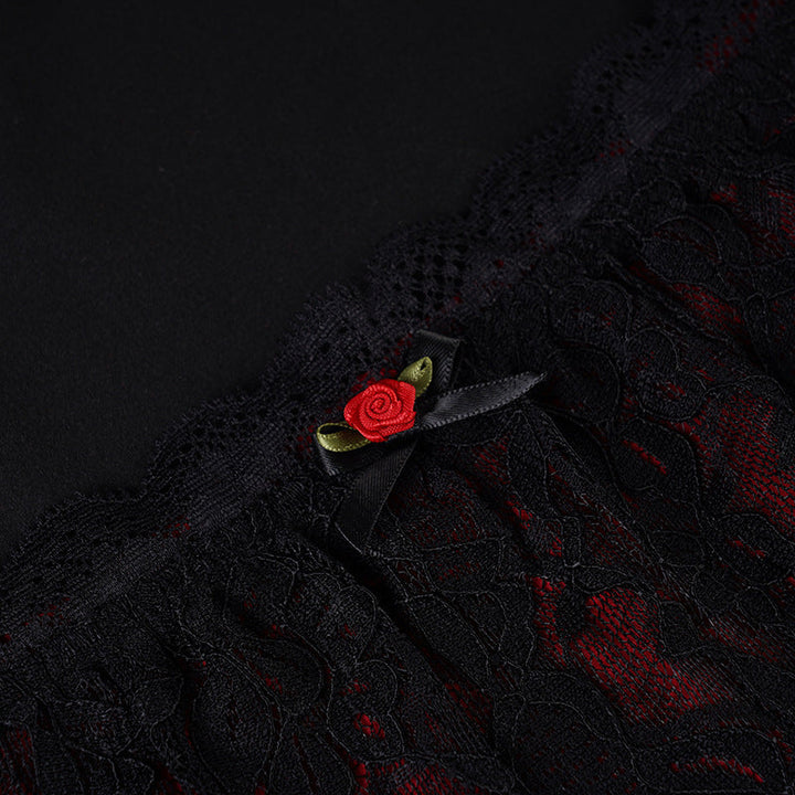 Square neck long sleeve flower applique lace top  | Festival Outfits Women