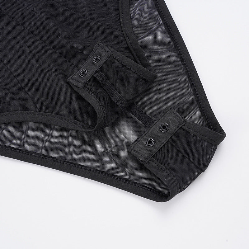 Long sleeve mesh corset bodysuit  | Festival Outfits Women