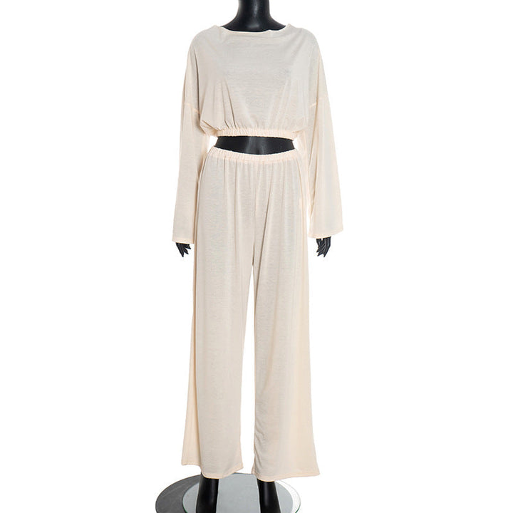 Long sleeve crewneck ruched medium rise pant set  | Festival Outfits Women