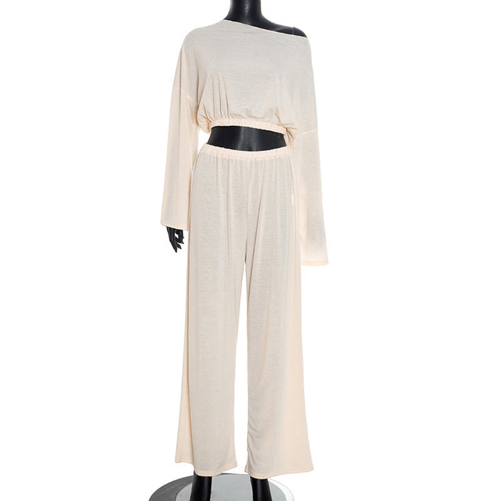 Long sleeve crewneck ruched medium rise pant set  | Festival Outfits Women