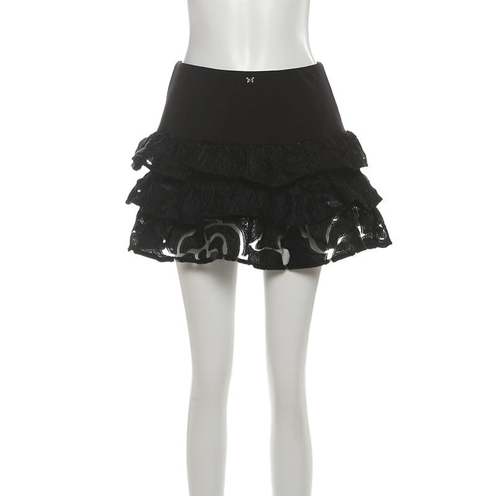 Butterfly applique ruffle mini skirt  | Festival Outfits Women