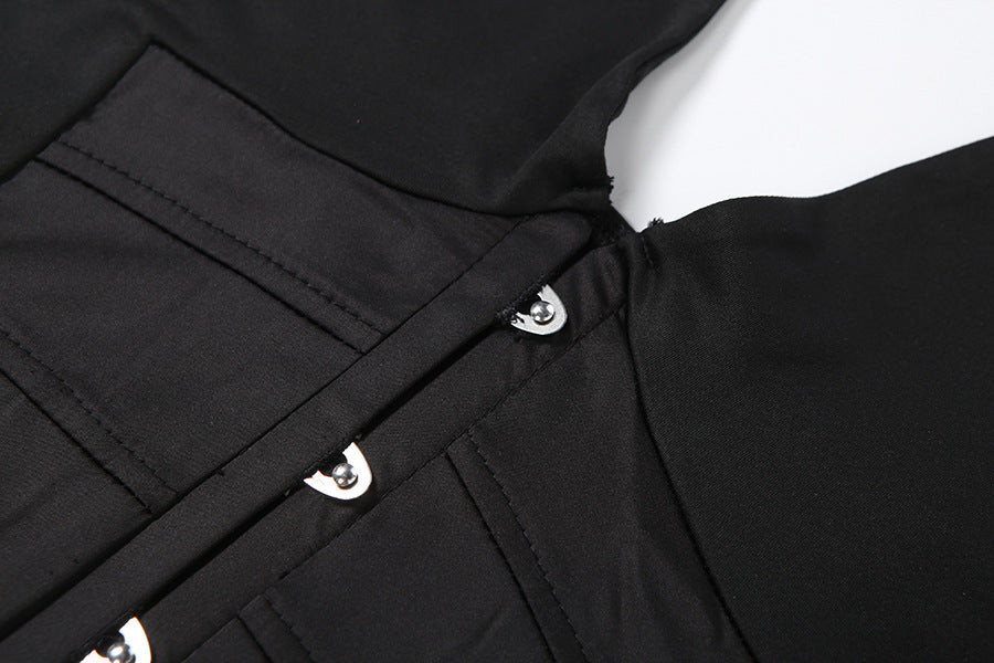 Halter v neck backless button top  | Festival Outfits Women