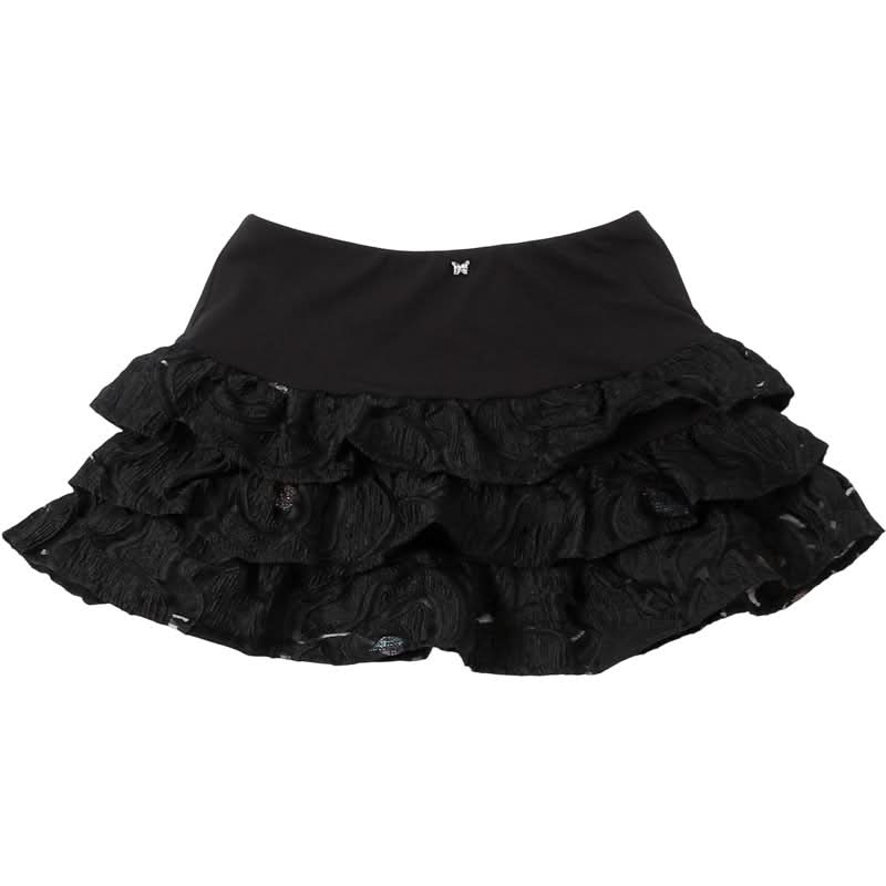 Butterfly applique ruffle mini skirt  | Festival Outfits Women