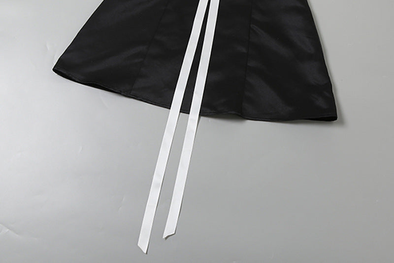 Flower applique zip-up mini dress  | Festival Outfits Women