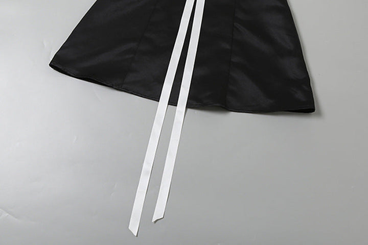 Flower applique zip-up mini dress  | Festival Outfits Women