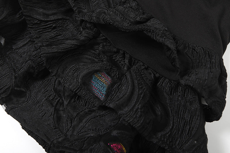 Butterfly applique ruffle mini skirt  | Festival Outfits Women