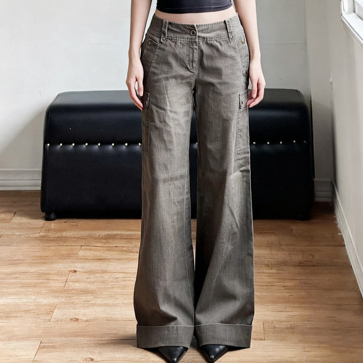 Button pant straight leg jeans  | Festival Outfits Women