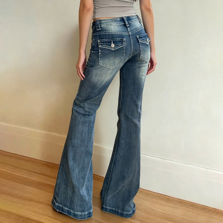 Pocket wide leg medium rise jeans  | Festival Outfits Women